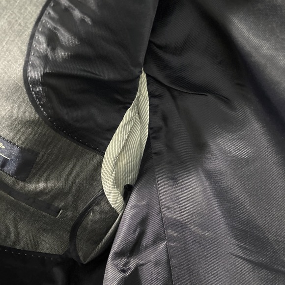 Banana Republic Men's Gray Wool Blazer 42S Slim Fit Marzotto - Picture 6 of 9